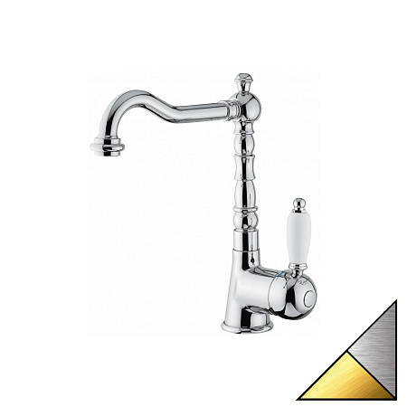 Смеситель Emmevi Laguna 40513CO для раковины, хром/золото