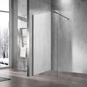 Душевая перегородка Vincea Walk-In VSW-1H120CLGM прозрачное/вороненая сталь