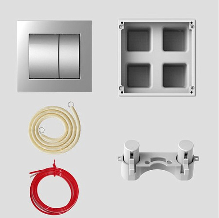 Кнопка смыва Sanit 16.301.28..0000cr  пневматическая, хром