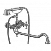 Смеситель Zorg Antic A 7001WDN-SL для ванны с душем, серебро