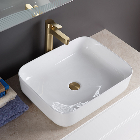 Раковина накладная BelBagno BB1304 39.5x50.5x13 белый