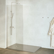 Душевая перегородка RGW Walk In WA-051GB (WA-010GB + Z-071GB) 80x195 прозрачное/золото брашированное