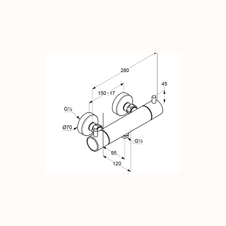 Смеситель для душа Kludi Bozz 352035338 белый матовый