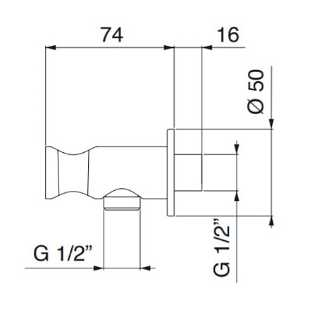 Душевая лейка Palazzani 9910N338 чёрный матовый