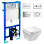 Унитаз подвесной Roca Dama-N PRO WC 346787000 с инсталляцией 89009000K - фото 1