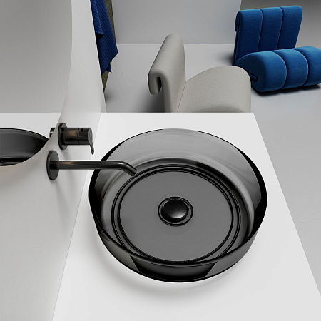 Раковина Vincea VBS-6T16B 45x45x13 черный прозрачный