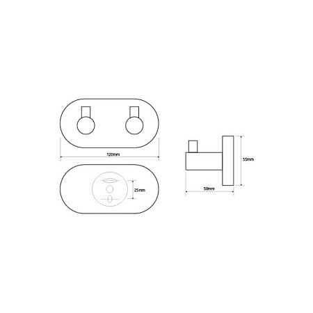 Крючок Bemeta Omega 104405202 двойной
