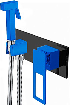 Гигиенический душ со смесителем Boheme Q 147-BUW черный/синий Гигиенический душ со смесителем Boheme Q 147-BUW черный/синий