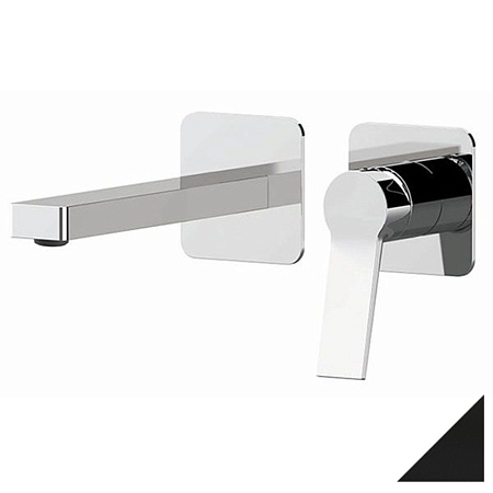 Смеситель Remer Slash SL15PLNO для раковины, черный матовый