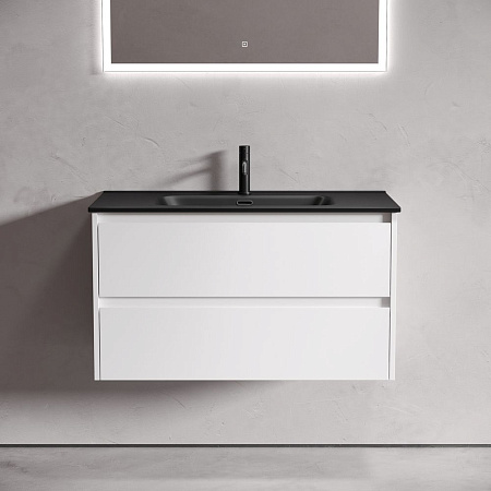 Мебель для ванной Sancos Libra 90 LB90W белый/черный