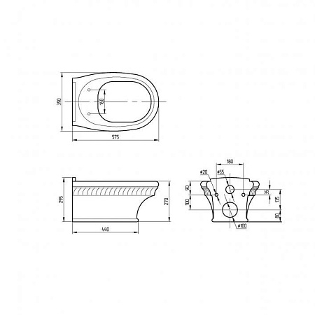 Унитаз подвесной Migliore Gianeta 28213 белый