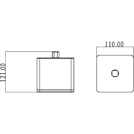 Диспенсер для ватных дисков Boheme 10964-W-CR хром/белый