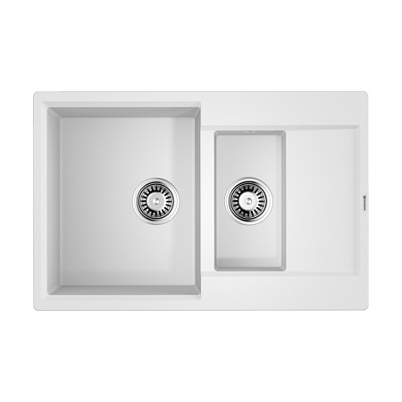 Кухонная мойка Omoikiri Daisen 78-2T-WH 78x51x23 белый