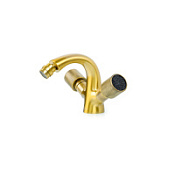 Смеситель Boheme Royal Cristal 316-Royal/CRST black для биде, бронза/черный