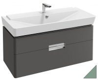 Тумба с раковиной Jacob Delafon Reve 100 см, 2 ящика, оливковый