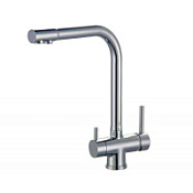 Смеситель Zorg Sanitary ZR 348 YF NICKEL для кухонной мойки, никель