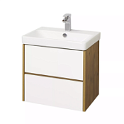 Тумба с раковиной Aquaton Сканди 1A251801SDZ90 70 2 ящика, белый/дуб рустикальный