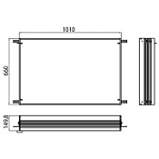Встраиваемая монтажная рама Emco Asis prestige 9897 000 21 101х66 для зеркального шкафа