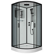 Душевая кабина Niagara Premium NG-6902-01 BLACK 100x100x210 тонированное/профиль черный матовый