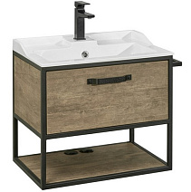 Тумба с раковиной Aquaton Лофт Фабрик 1A242301LTDY0 65 c раковиной Фабиа, дуб кантри