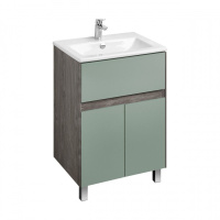 Тумба с раковиной Aquaton Форест 1A278201FR9C0 60 дуб рошелье/сумеречный голубой