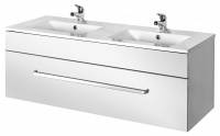 Тумба с раковиной Dreja Aston 120 S белый глянец