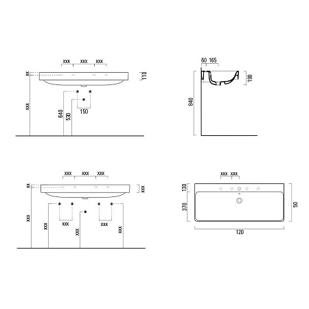 Полотенцедержатель GSI Sand  PASAND120 120 для раковины, хром