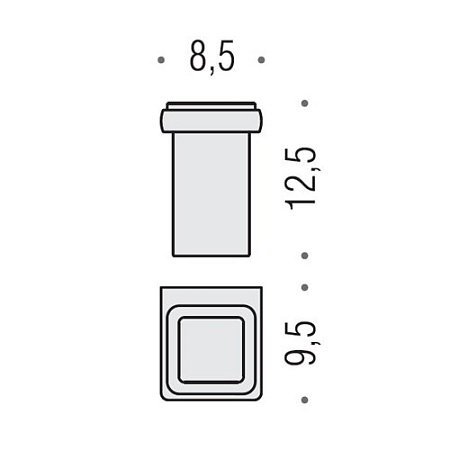 Стакан подвесной Colombo Lulu B6202.HPS-VAN золото