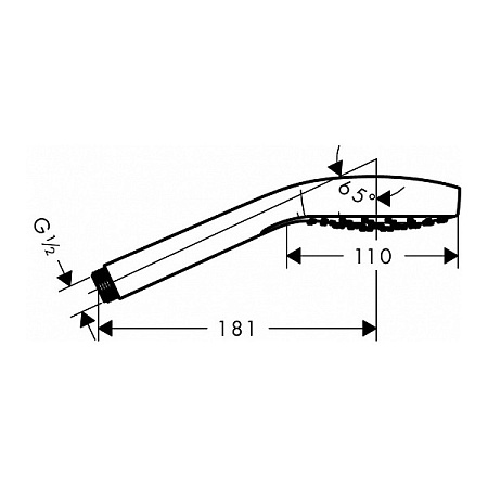 Душевая лейка Hansgrohe Croma Select E 26814670 черный матовый