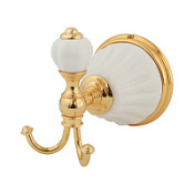 Крючок Migliore Olivia 17461 керамика белая, золото