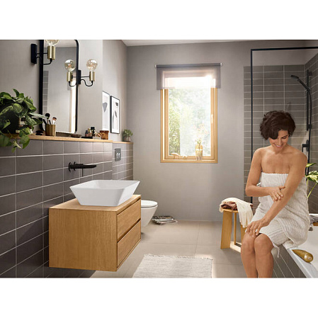 Смеситель Hansgrohe Rebris E 72568670 для раковины, черный матовый