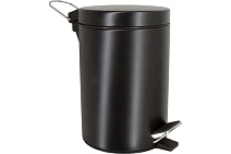 Ведро WasserKRAFT K-633B с педалью 3л, черный