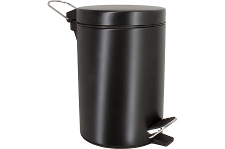 Ведро WasserKRAFT K-633B с педалью 3л, черный
