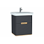 Тумба с раковиной VitrA Sento 60834 65 матовый антрацит