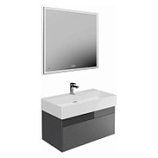 Мебель для ванной Kerama Marazzi Logica LOG.90.2\ST 90 стальной серый