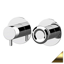 Смеситель Remer Element ET92ZPBG для ванны с душем, на 2 выхода, золото брашированное