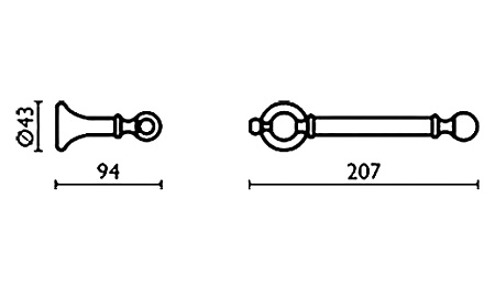 Держатель туалетной бумаги Bagno & Associati Regency RE23592 BR