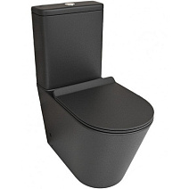 Унитаз-компакт beWash Aldo BKBWT101670 с системой микролифт, черный матовый