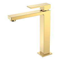 Смеситель Boheme Qubic 472-G для раковины, высокий, золото Смеситель Boheme Qubic 472-G для раковины, высокий, золото