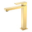 Смеситель Boheme Qubic 472-G для раковины, высокий, золото