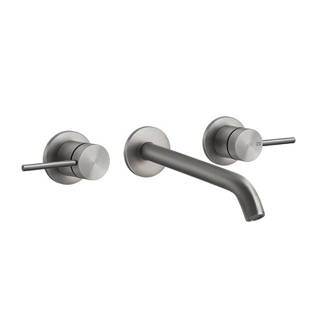 Смеситель Gessi Flessa 54094.239 для раковины, шлифованная сталь