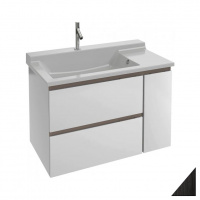 Тумба с раковиной Jacob Delafon Soprano 100 см, выдвижной ящик, черное дерево