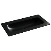 Раковина накладная Ceramicanova Grace CN7019MBwx 91x45,7x13,7 без отв. под смес., черный матовый
