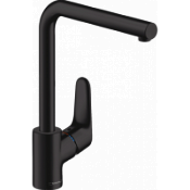 Смеситель Hansgrohe Focus 31817670 для кухонной мойки, черный матовый