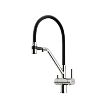 Смеситель для кухонной мойки Sancos Dora SC4003BN брашированный никель/черный