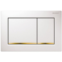 Кнопка смыва Geberit Sigma 30 115.883.KK.1 белый/золото