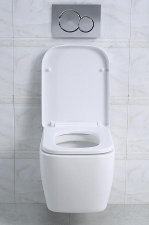 Чаша для подвесного унитаза BelBagno Veneto BB132CHR белый