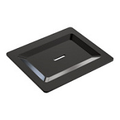 Мыльница Boheme Space 10966-SGM-SOAP для полки, оружейная сталь глянцевая