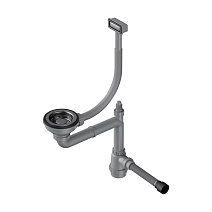 Слив-перелив для мойки Omoikiri WK-1-GM вороненая сталь