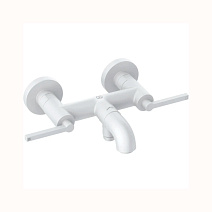 Смеситель для ванны и душа Kludi Nova Fonte 205405315 белый матовый